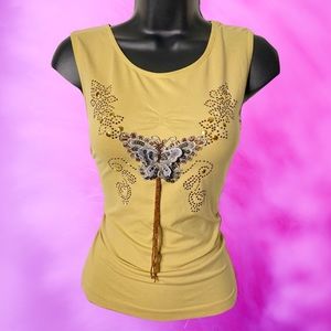 Tan butterfly top. 🦋